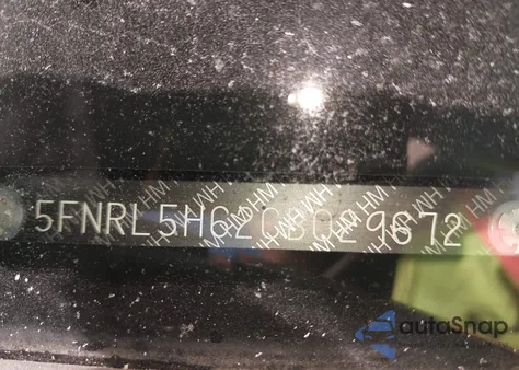 2012 Honda Odyssey Ex-L z USA, uszkodzony, nr VIN 5FNRL5H62CB029672